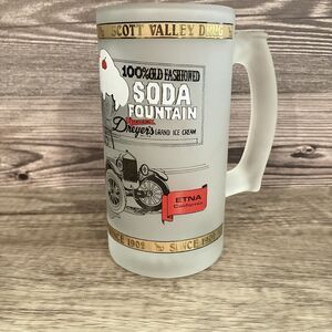 Scott Valley Drug Frosted Root Beer Mug 22K Gold Dreyers Ice Cream Etna CA